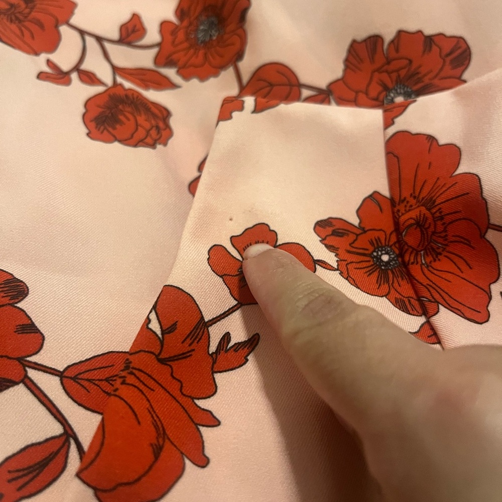 Adrianna Papell Living Blooms‎ Ruffle Flare Midi Floral Dress Size 2 - Picture 8 of 9